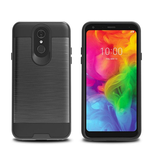 Wholesale LG Q7 / Q7+ Plus / Alpha / Q7α Armor Hybrid Case (Black)